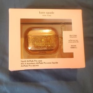 NIB Kate Spade AirPods Pro Case - Rose Gold or Silver glitter case